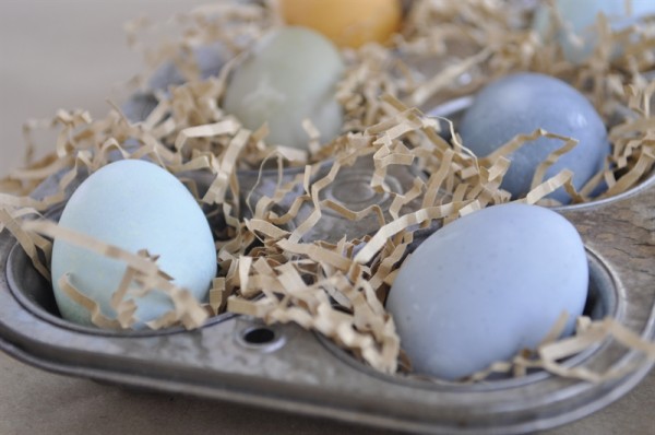 naturally dyed easter eggs